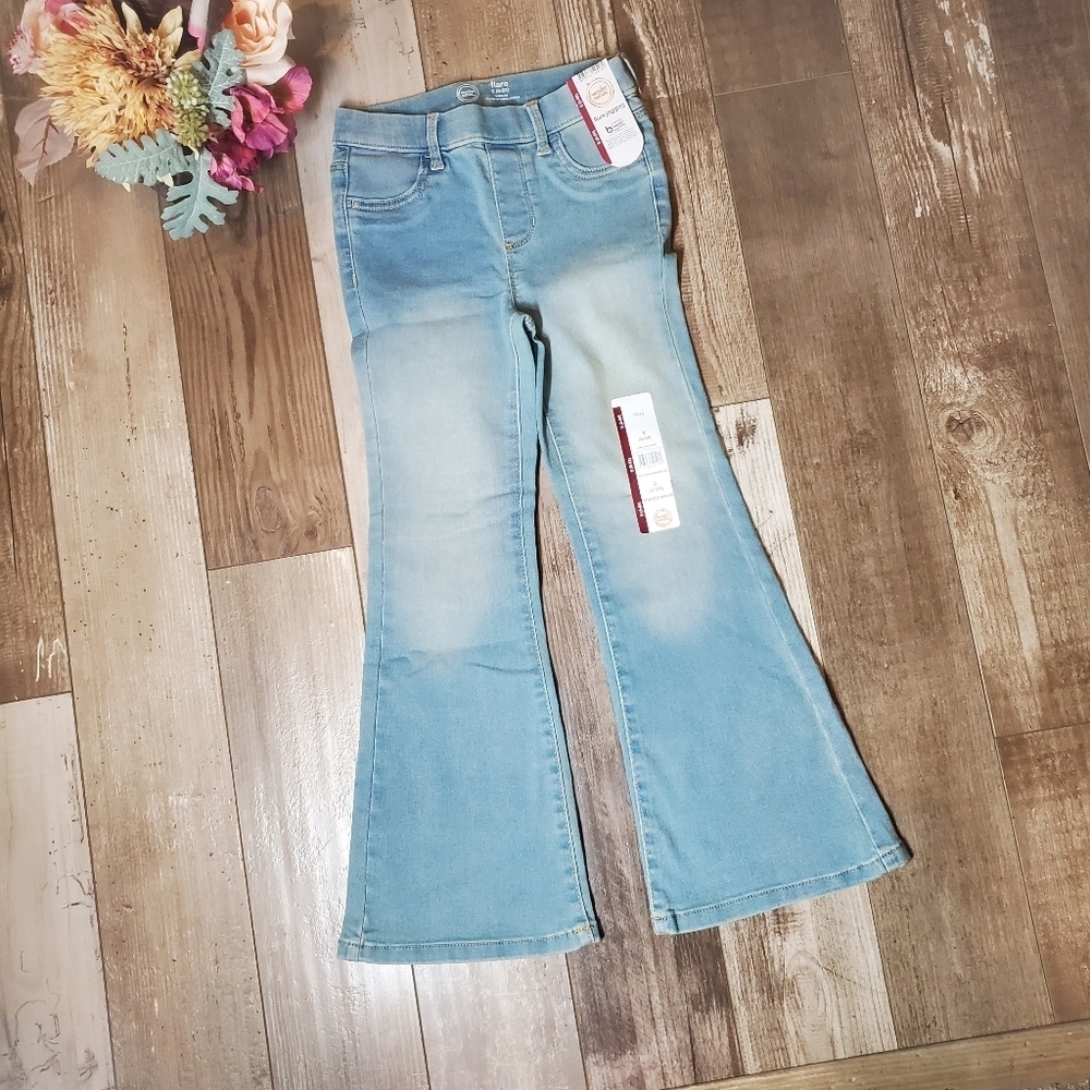 NWT Wonder Nation Core Flare Jegging Size Small 6-6X Girl MED LIGHT